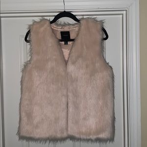 Blush Pink Fur Vest